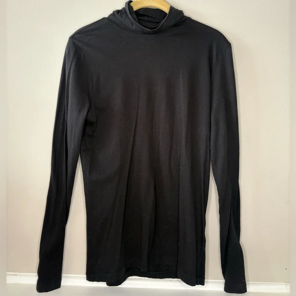 J. Crew Black Slim Turtleneck Top